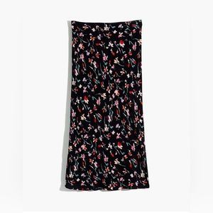 Madewell Floral Midi Slip Skirt